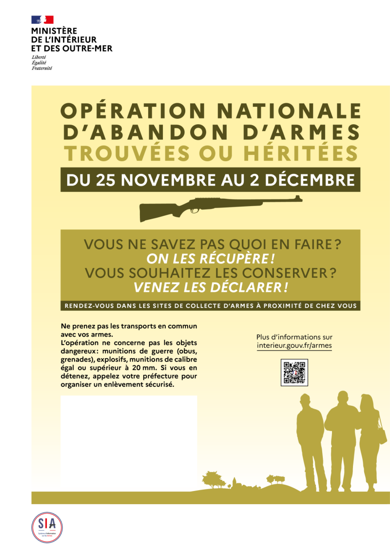 opération abandon d'armes à l'Etat