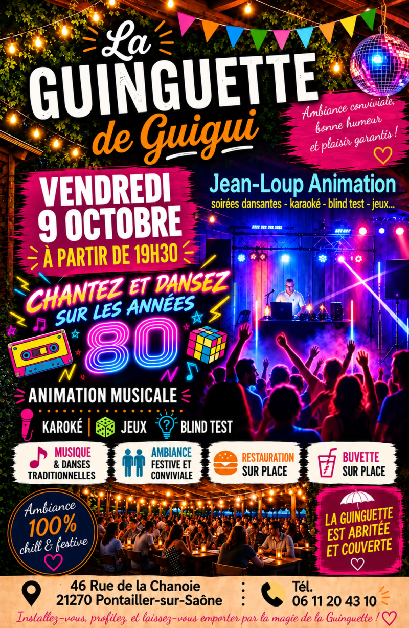 personnes qui dinent dans une guiguette