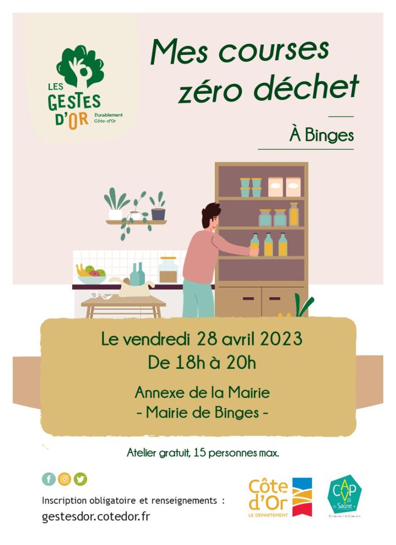 atelier mes courses zero déchets