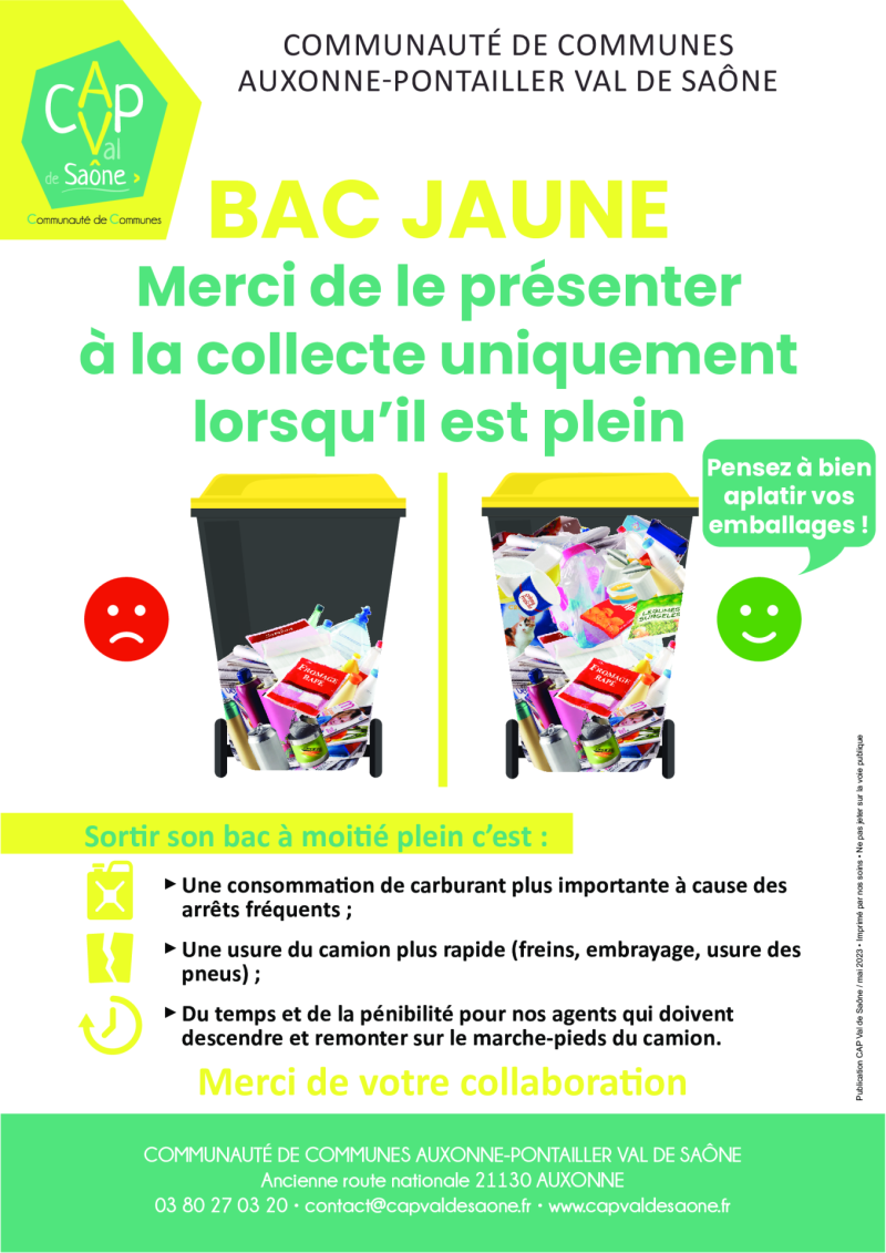 flyer bacs jaunes
