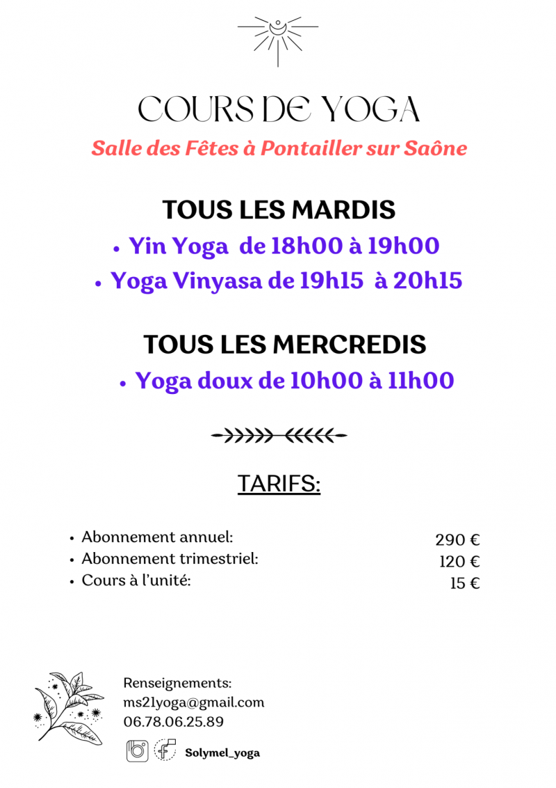 cours de yoga
