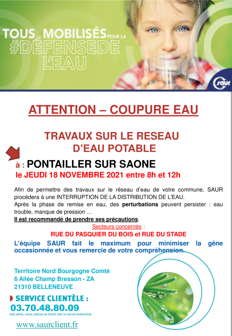 coupure d'eau