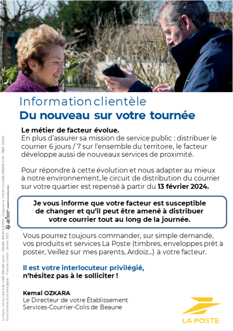 affiche la poste