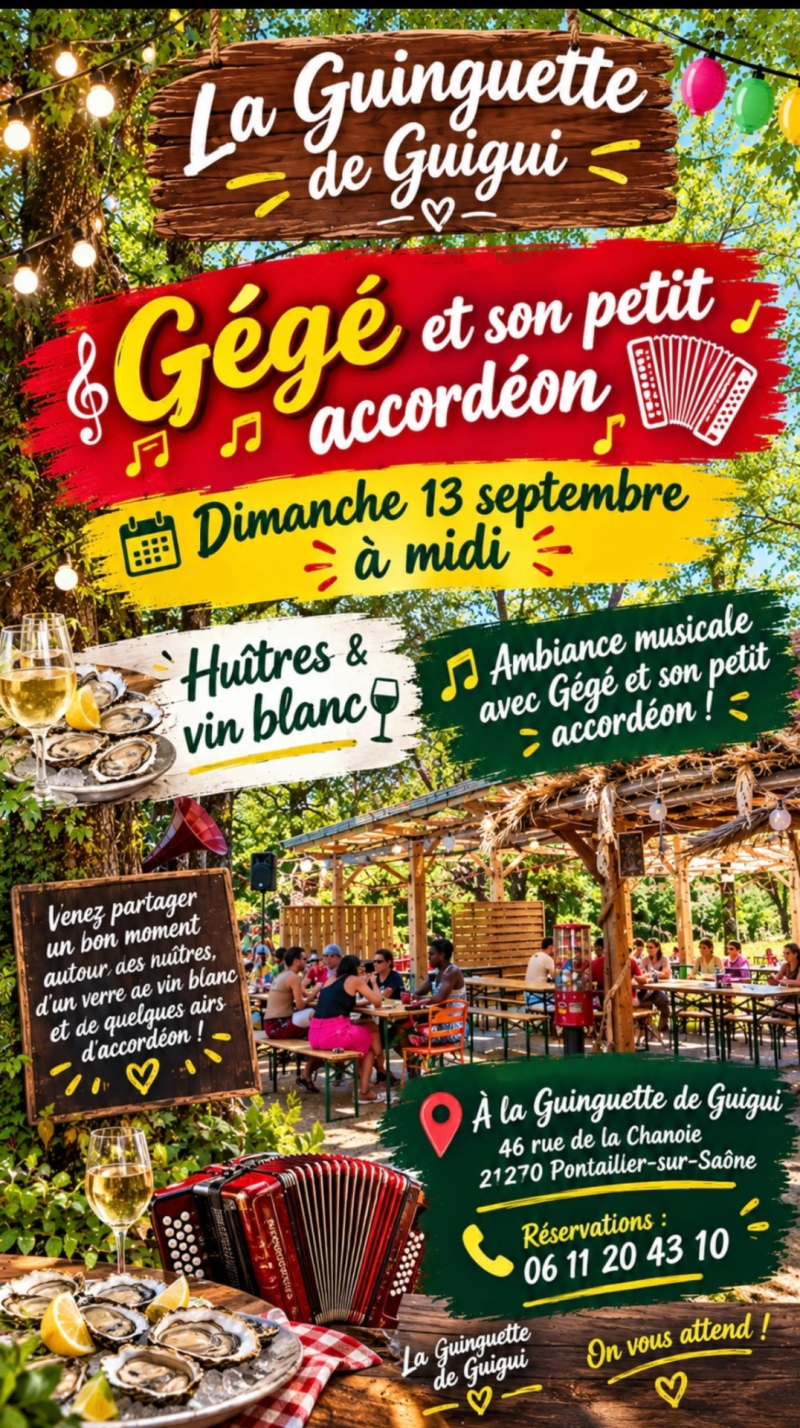 personnes qui déjeunent dans une guinguette