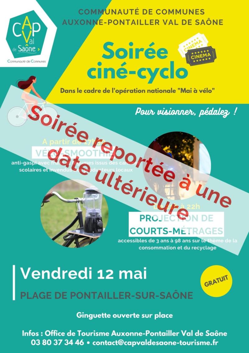 annulation soirée ciné cyclo