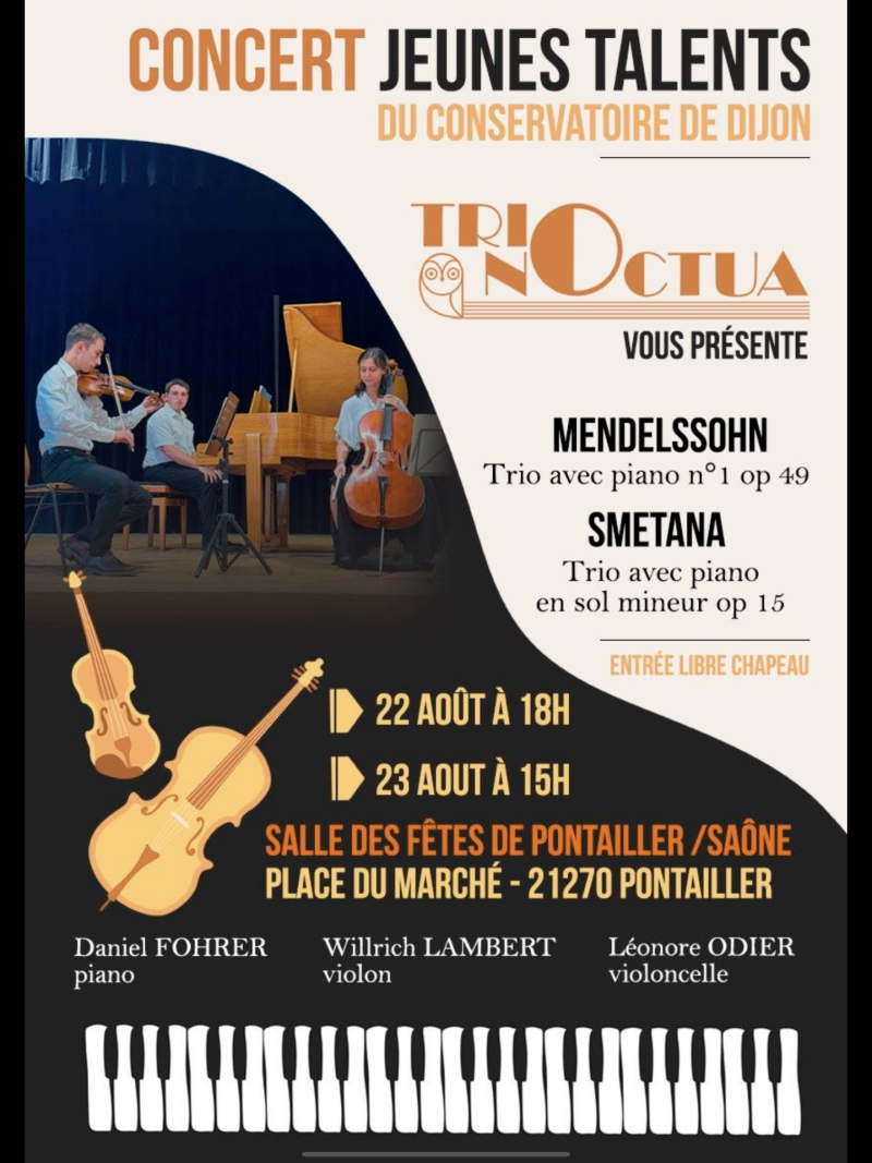 trio piano, violon et violoncelle