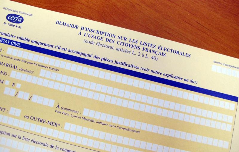 cerfa inscription liste électorale