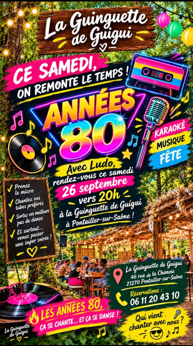 platines disques et personnes qui mangent dans une guinguette